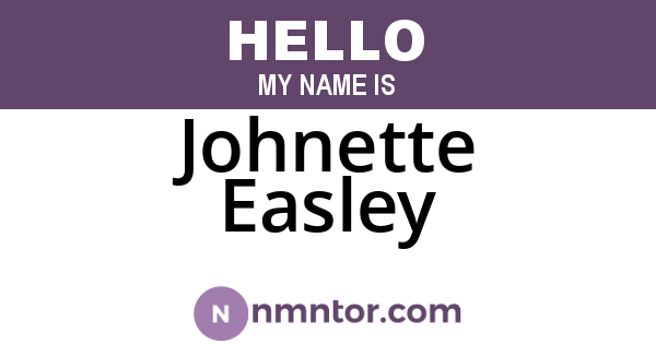 Johnette Easley