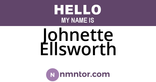Johnette Ellsworth