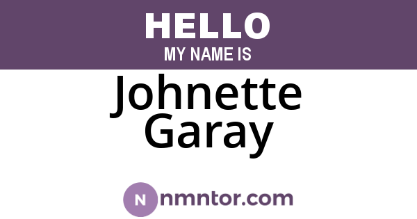 Johnette Garay