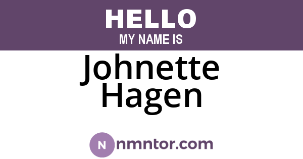 Johnette Hagen