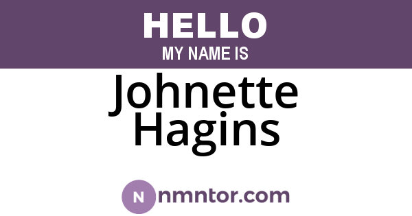 Johnette Hagins