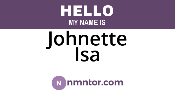 Johnette Isa