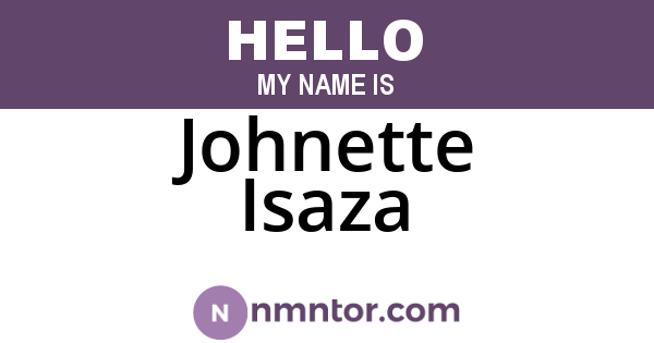 Johnette Isaza