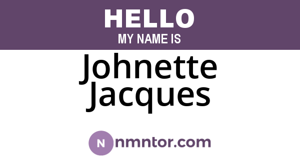 Johnette Jacques