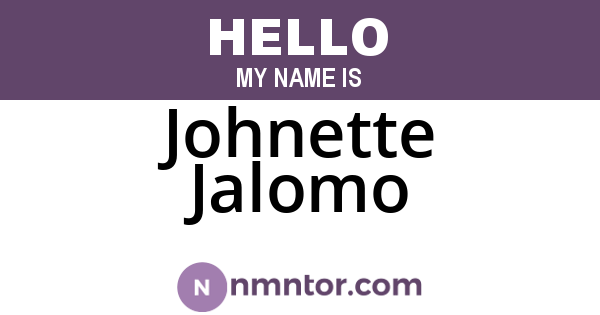 Johnette Jalomo