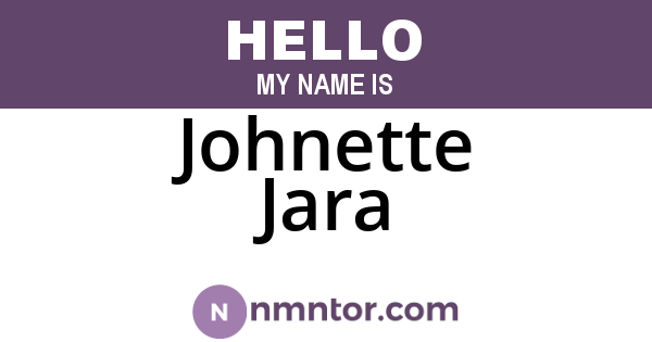 Johnette Jara