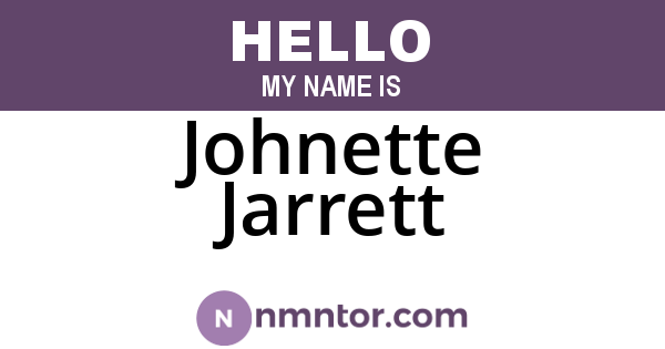 Johnette Jarrett