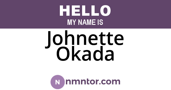 Johnette Okada