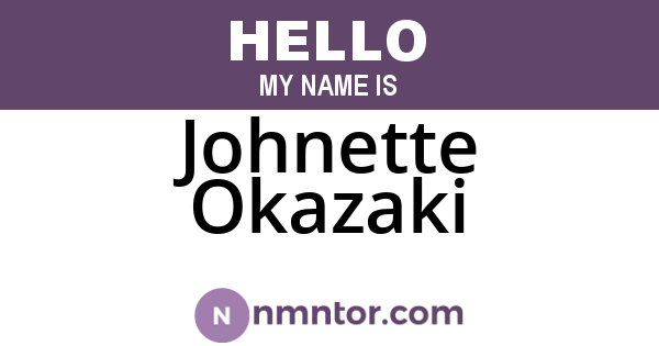 Johnette Okazaki