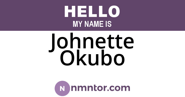 Johnette Okubo