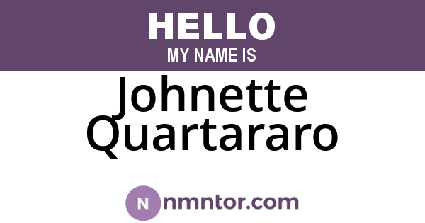 Johnette Quartararo