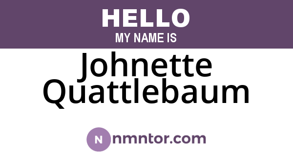 Johnette Quattlebaum