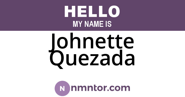 Johnette Quezada