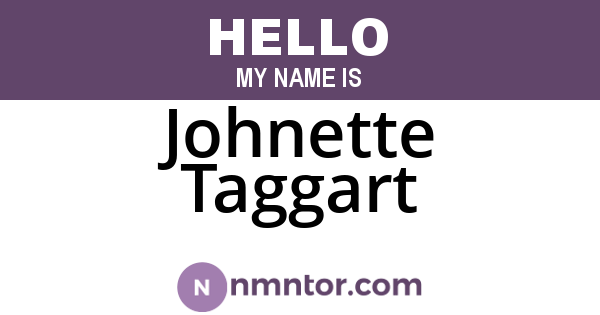 Johnette Taggart