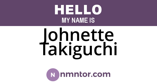 Johnette Takiguchi