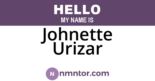 Johnette Urizar