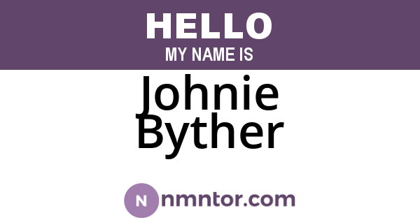 Johnie Byther