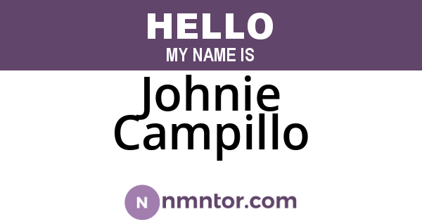 Johnie Campillo