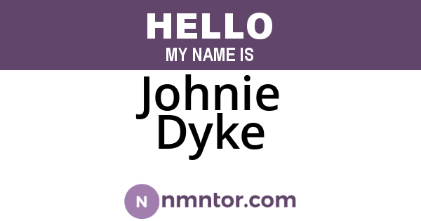 Johnie Dyke