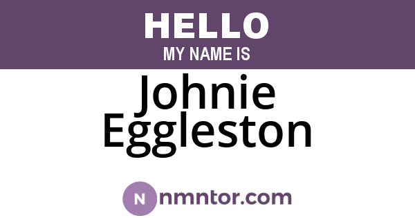 Johnie Eggleston