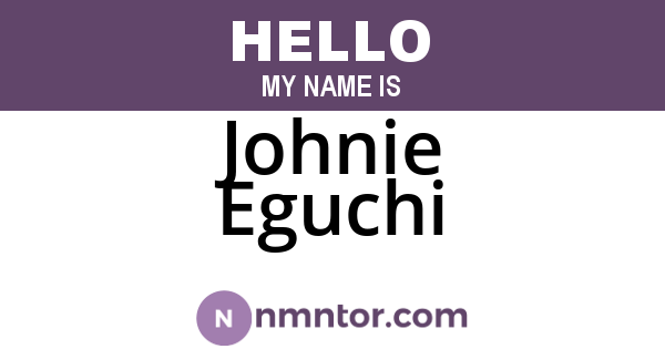 Johnie Eguchi