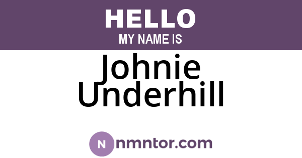 Johnie Underhill