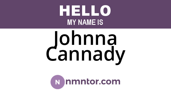 Johnna Cannady