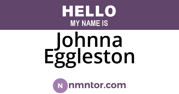 Johnna Eggleston