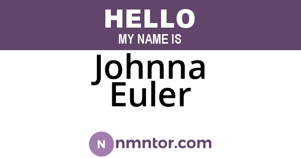 Johnna Euler