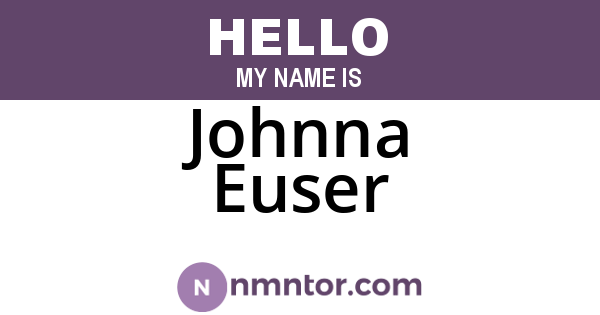 Johnna Euser