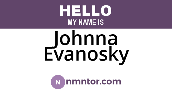 Johnna Evanosky
