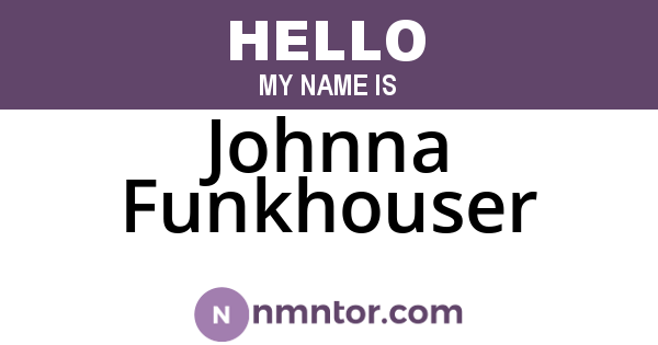 Johnna Funkhouser