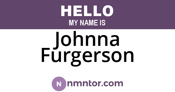 Johnna Furgerson