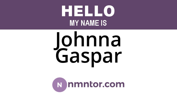 Johnna Gaspar