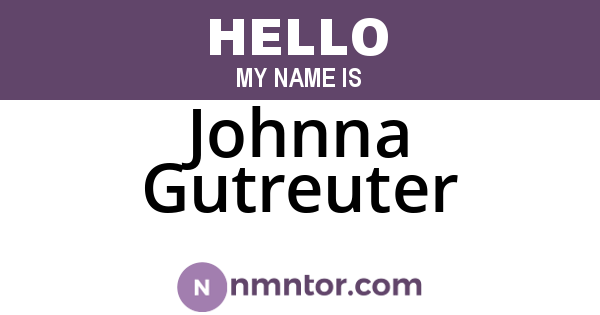Johnna Gutreuter