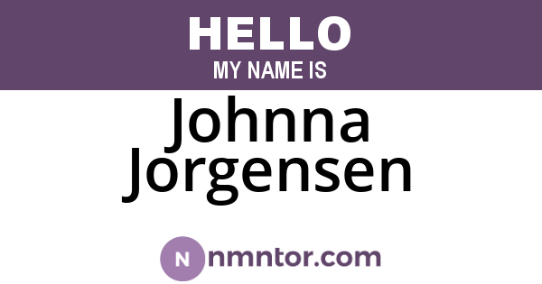 Johnna Jorgensen