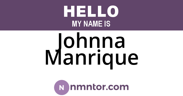 Johnna Manrique