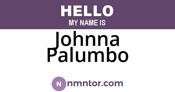 Johnna Palumbo