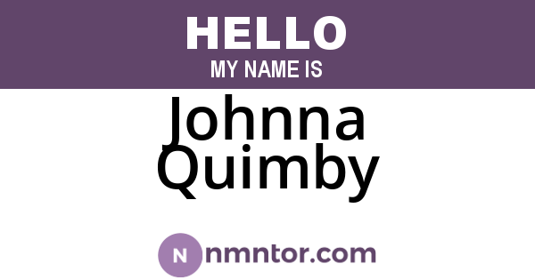 Johnna Quimby
