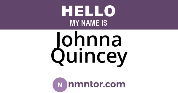 Johnna Quincey