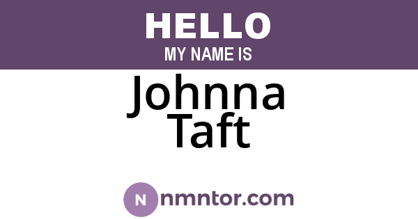 Johnna Taft
