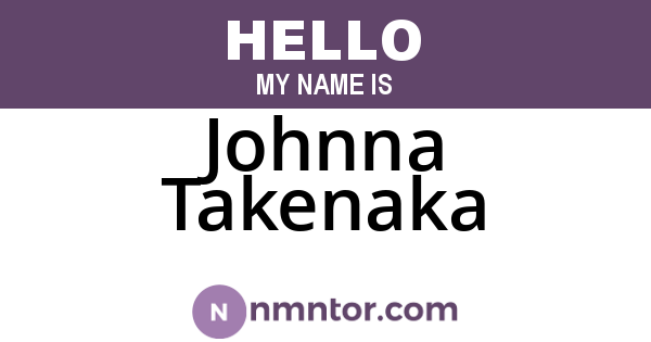 Johnna Takenaka
