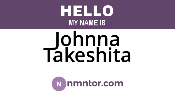 Johnna Takeshita