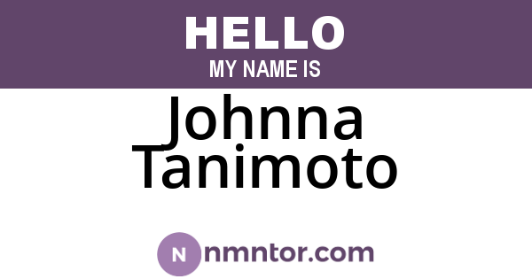 Johnna Tanimoto