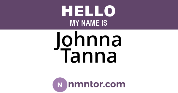Johnna Tanna
