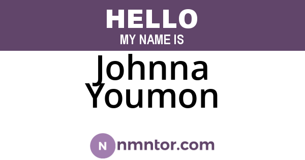 Johnna Youmon