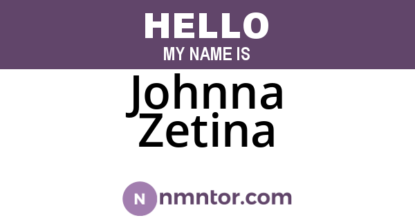 Johnna Zetina