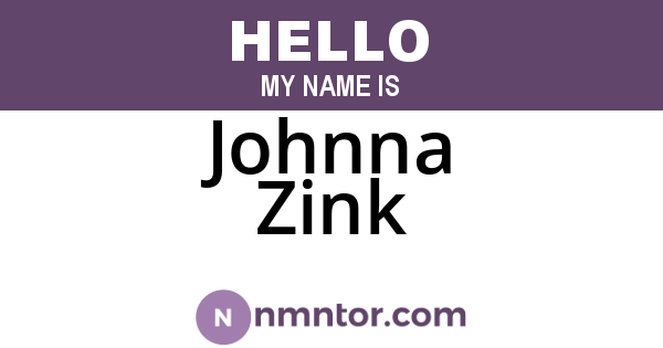 Johnna Zink