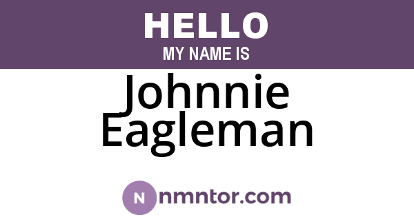 Johnnie Eagleman