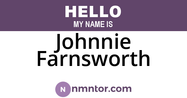 Johnnie Farnsworth